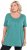Ulla Popken Essential Front Pleat Tee Green - Marškinėliai - 