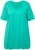 Ulla Popken Essential Front Pleat Tee Turquoise Green - Marškinėliai - 