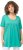Ulla Popken Essential Front Pleat Tee Turquoise Green - Marškinėliai - 