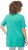 Ulla Popken Essential Front Pleat Tee Turquoise Green - Marškinėliai - 