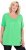 Ulla Popken Essential Front Pleat Tee Mint Green - Marškinėliai - 