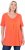Ulla Popken Essential Front Pleat Tee Pink Coral - Marškinėliai - 