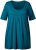 Ulla Popken Essential Front Pleat Tee Cerulean - Marškinėliai - 