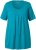 Ulla Popken Essential Front Pleat Tee Teal - Marškinėliai - 