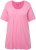 Ulla Popken Essential Front Pleat Tee Light Pink - Marškinėliai - 