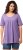 Ulla Popken Essential Front Pleat Tee Pale Lilac - Marškinėliai - 