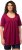Ulla Popken Essential Front Pleat Tee Magnolia Red - Marškinėliai - 