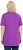 Ulla Popken Essential Front Pleat Tee Purple - Marškinėliai - 