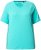 Ulla Popken Piping Accent Functional UVP 50+ Stretch Knit Top Aqua Green - Marškinėliai - 