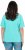 Ulla Popken Piping Accent Functional UVP 50+ Stretch Knit Top Aqua Green - Marškinėliai - 