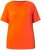 Ulla Popken Piping Accent Functional UVP 50+ Stretch Knit Top Orange Red - Marškinėliai - 