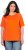 Ulla Popken Piping Accent Functional UVP 50+ Stretch Knit Top Orange Red - Marškinėliai - 