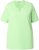 Ulla Popken Essential Notch Neck Stretch Tee Light Green - Marškinėliai - 