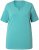 Ulla Popken Essential Notch Neck Stretch Tee Pale Green - Marškinėliai - 