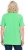 Ulla Popken Essential Notch Neck Stretch Tee Mint Green - Marškinėliai - 
