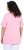 Ulla Popken Essential Notch Neck Stretch Tee Pink - Marškinėliai - 