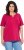Ulla Popken Essential Notch Neck Stretch Tee Dark Raspberry - Marškinėliai - 