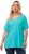 Ulla Popken Essential Notch Neck Stretch Tee Deep Aqua - Marškinėliai - 