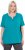 Ulla Popken Essential Notch Neck Stretch Tee Teal - Marškinėliai - 
