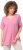 Ulla Popken Essential Notch Neck Stretch Tee Light Pink - Marškinėliai - 