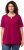 Ulla Popken Essential Notch Neck Stretch Tee Magnolia Red - Marškinėliai - 