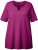 Ulla Popken Essential Notch Neck Stretch Tee Berry - Marškinėliai - 