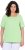 Ulla Popken Essential Square Neck Stretch Tee Light Green - Marškinėliai - 