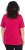 Ulla Popken Essential Square Neck Stretch Tee Dark Raspberry - Marškinėliai - 
