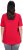 Ulla Popken Essential Square Neck Stretch Tee Red - Marškinėliai - 