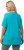 Ulla Popken Essential Square Neck Stretch Tee Deep Aqua - Marškinėliai - 
