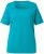Ulla Popken Essential Square Neck Stretch Tee Teal - Marškinėliai - 