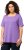 Ulla Popken Essential Square Neck Stretch Tee Pale Lilac - Marškinėliai - 