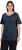 Ulla Popken Double Layer Rounded V-Neck Slim Fit Tee Navy Blue - Marškinėliai - 