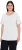 Ulla Popken Double Layer Rounded V-Neck Slim Fit Tee Snow White - Marškinėliai - 