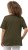 Ulla Popken Double Layer Rounded V-Neck Slim Fit Tee Forest Green - Marškinėliai - 