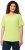 Ulla Popken Double Layer Rounded V-Neck Slim Fit Tee Lime Green - Marškinėliai - 