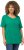 Ulla Popken Double Layer Rounded V-Neck Slim Fit Tee Emerald - Marškinėliai - 