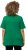 Ulla Popken Double Layer Rounded V-Neck Slim Fit Tee Green Emerald - Marškinėliai - 