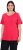 Ulla Popken Double Layer Rounded V-Neck Slim Fit Tee Red - Marškinėliai - 