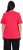 Ulla Popken Double Layer Rounded V-Neck Slim Fit Tee Red - Marškinėliai - 