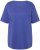 Ulla Popken Double Layer Rounded V-Neck Slim Fit Tee Blue Purple - Marškinėliai - 