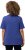 Ulla Popken Double Layer Rounded V-Neck Slim Fit Tee Blue Purple - Marškinėliai - 