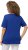 Ulla Popken Double Layer Rounded V-Neck Slim Fit Tee Cobalt Blue - Marškinėliai - 