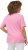 Ulla Popken Double Layer Rounded V-Neck Slim Fit Tee Light Pink - Marškinėliai - 