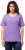 Ulla Popken Double Layer Rounded V-Neck Slim Fit Tee Pale Lilac - Marškinėliai - 