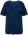 Ulla Popken Cold Dye Ruffle Edge Pocket Tee Dark Blue - Marškinėliai - 