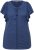 Ulla Popken Wing Sleeve V-Neck Tee Navy - Marškinėliai - 