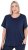 Ulla Popken UPF 50 Quick Drying Tee Navy - Marškinėliai - 