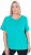 Ulla Popken UPF 50 Quick Drying Tee Turquoise - Marškinėliai - 