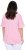 Ulla Popken Asymmetric Flounce Panel Short Sleeve Tee Pink - Marškinėliai - 